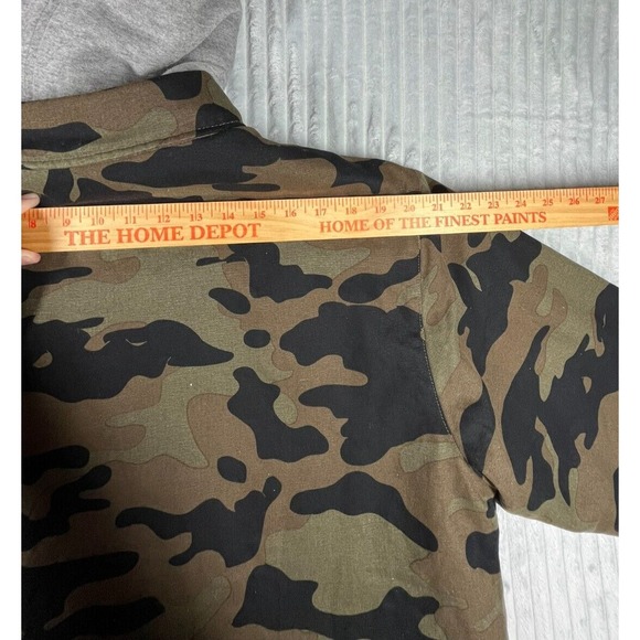 Darius Rucker X NFL Dallas Cowboys Sherpa Lined Mens L Camo Canvas Hooded Jacket - Picture 9 of 16